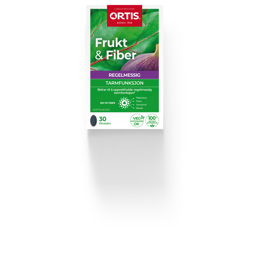 Ortis frukt & fiber 30 tab