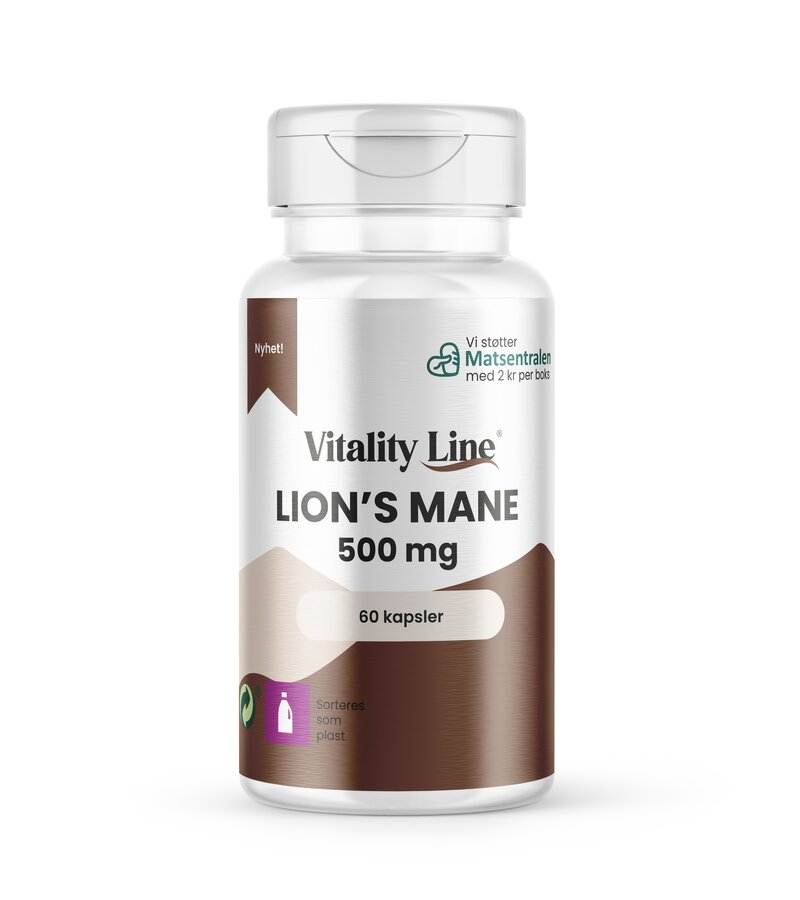Vitality Line Lions Mane 500mg 60kaps
