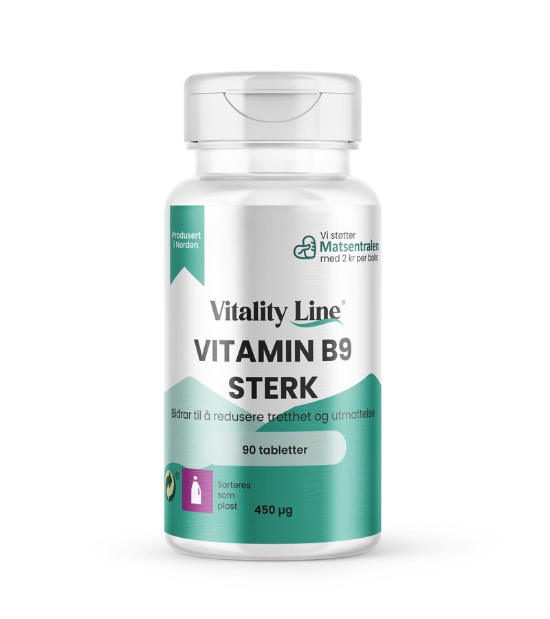 Vitality Line Vitamin B9 Sterk 450 mcg