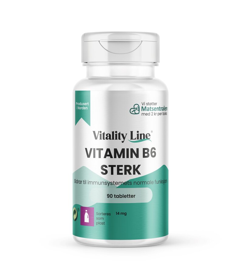 Vitality line vitamin b6 sterk 90 tabletter