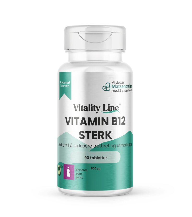Vitality line vitamin b12 sterk 90 tabletter