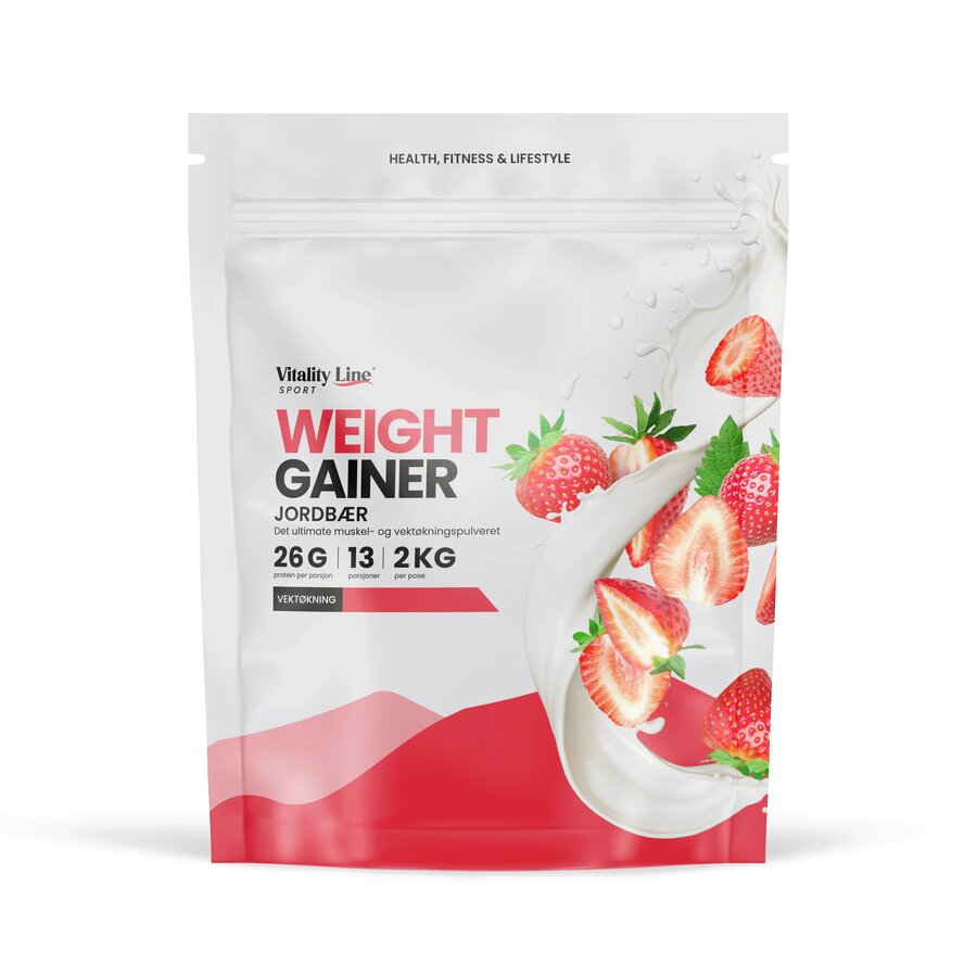 Vitality Line Sport Gainer jordbær 2 kg