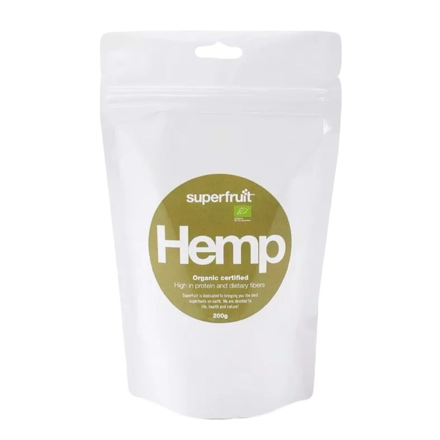 Superfruit økologiske avskallede hempfrø 200 g