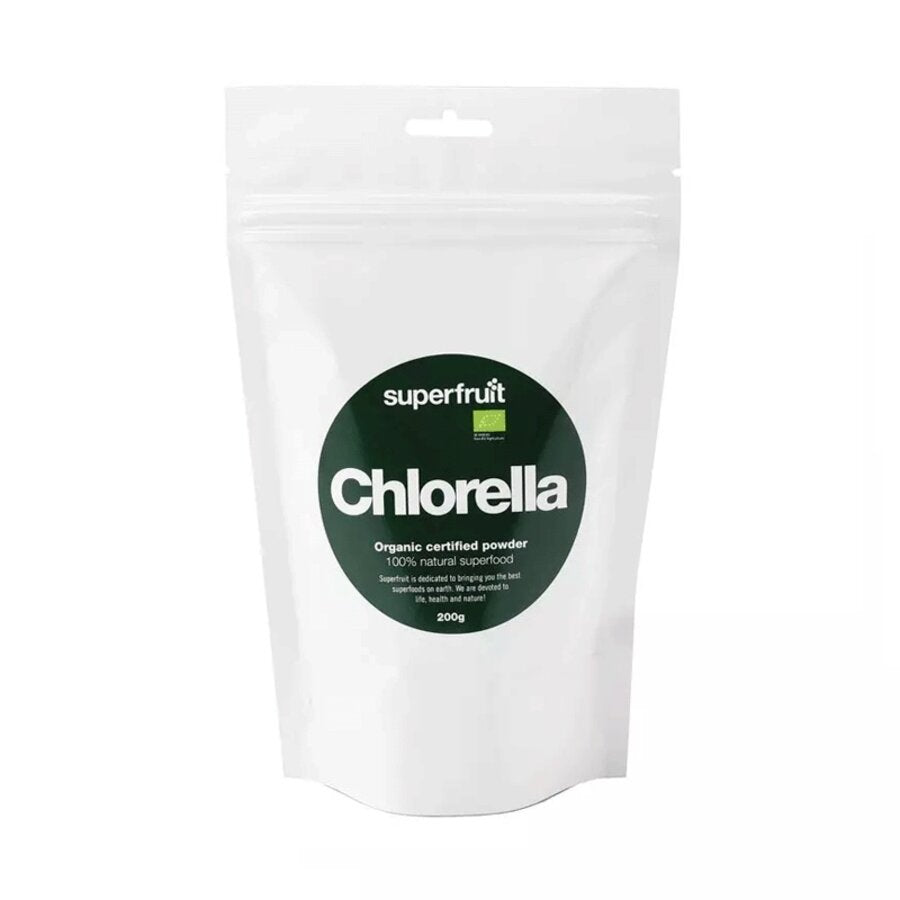 Superfruit økologisk chlorella pulver 200 g