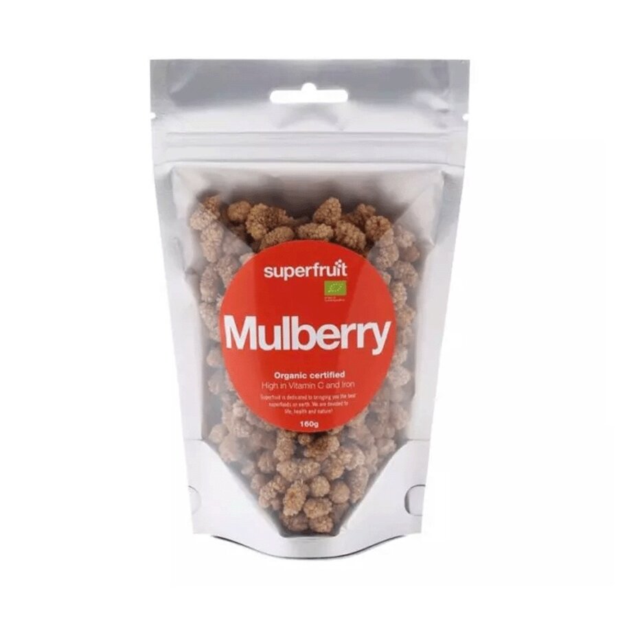 Superfruit økologisk tørkede morbær 160 g