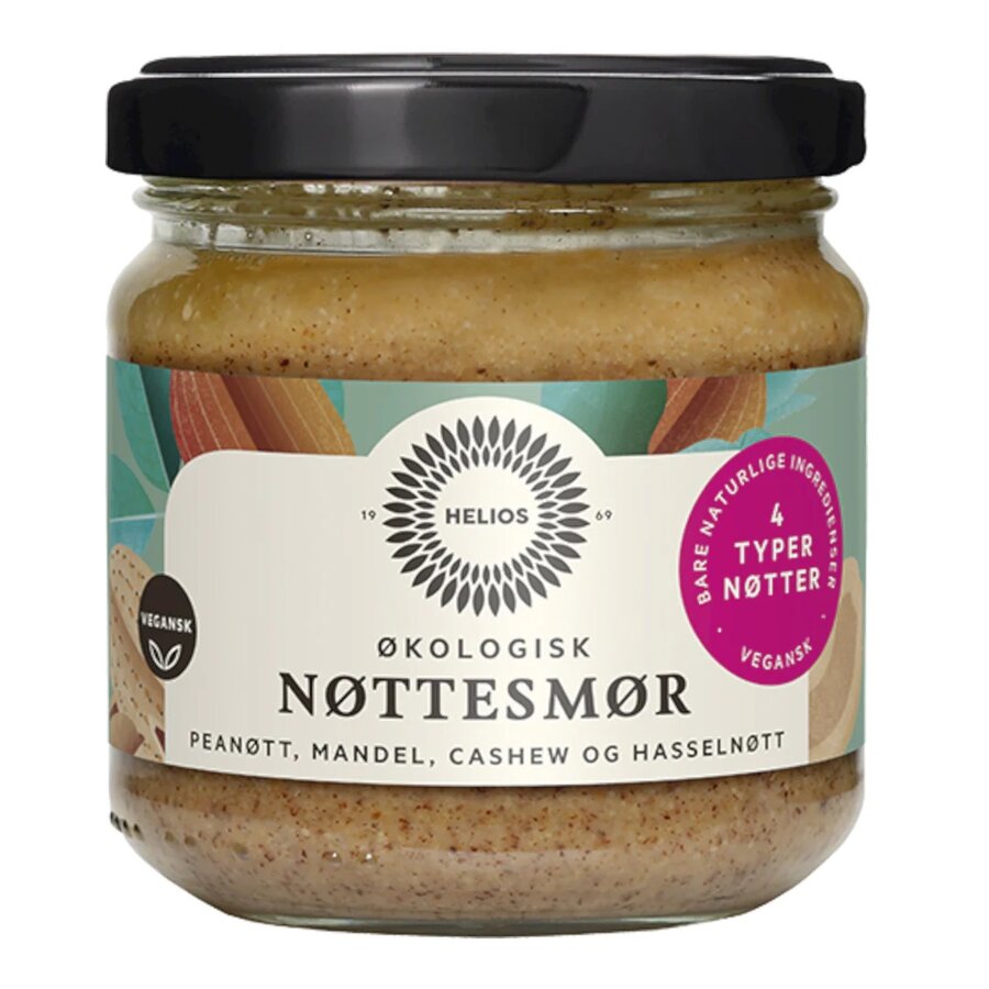 Helios økologisk nøttesmør miks 180 g