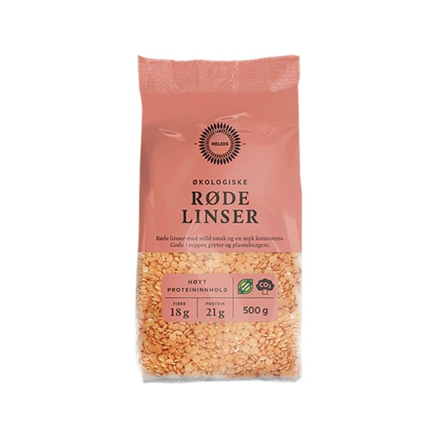 Helios røde linser 500 g