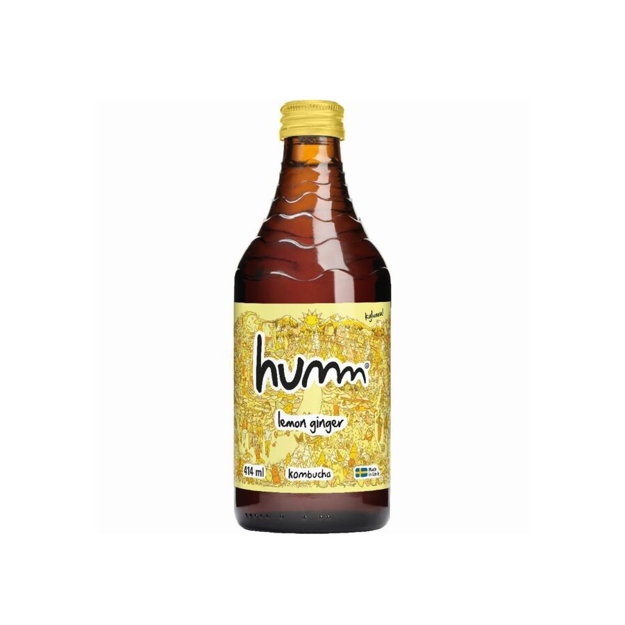 Humm kombucha ingefær & sitron 415 ml