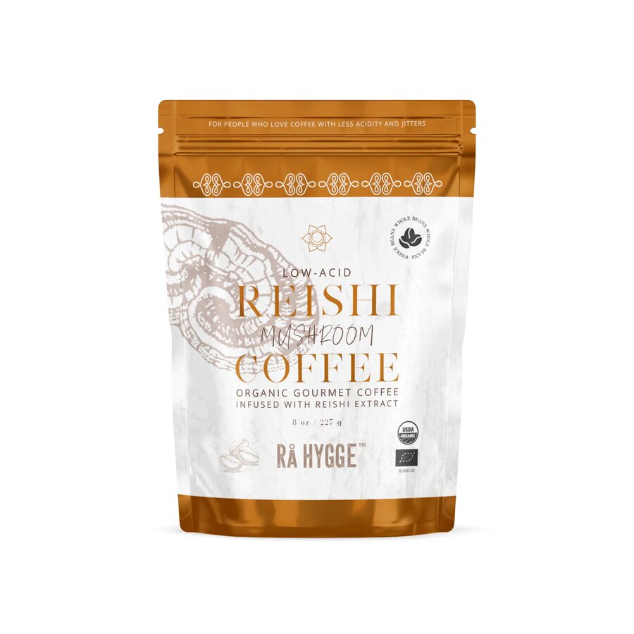 Rå Hygge Reishi Øko Hele kaffebønner 227gr