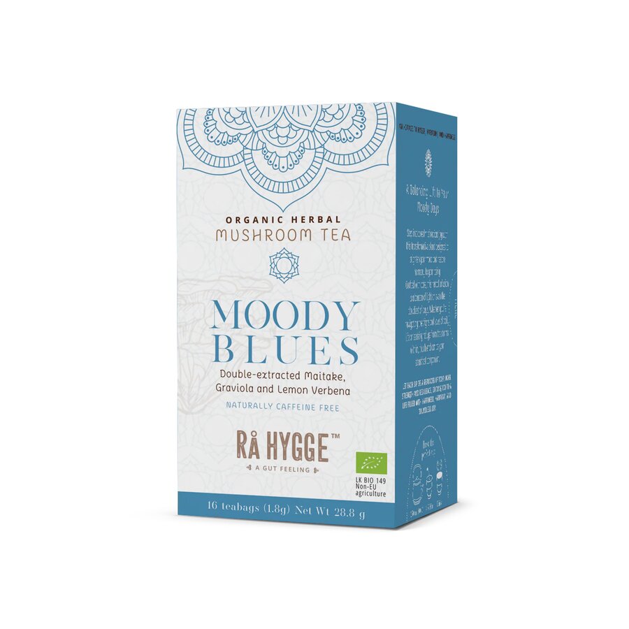 Rå Hygge Moody Blues Maitake 16 teposer 29 g