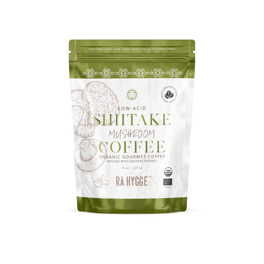 Rå Hygge Shiitake Hele kaffebønner 227 gr