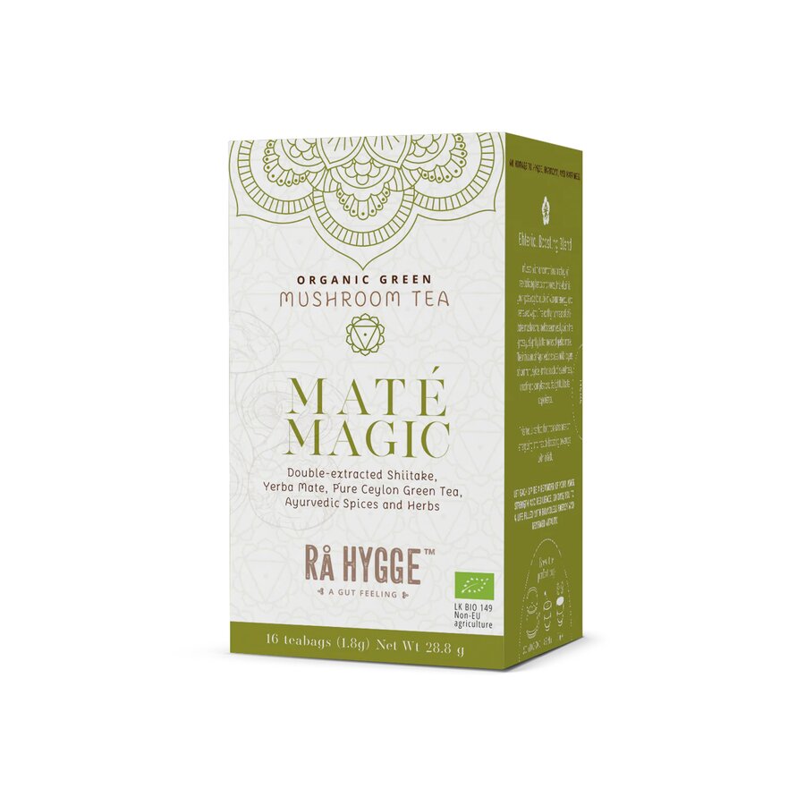 Rå hygge maté magic shiitake maté 16 poser 29 g