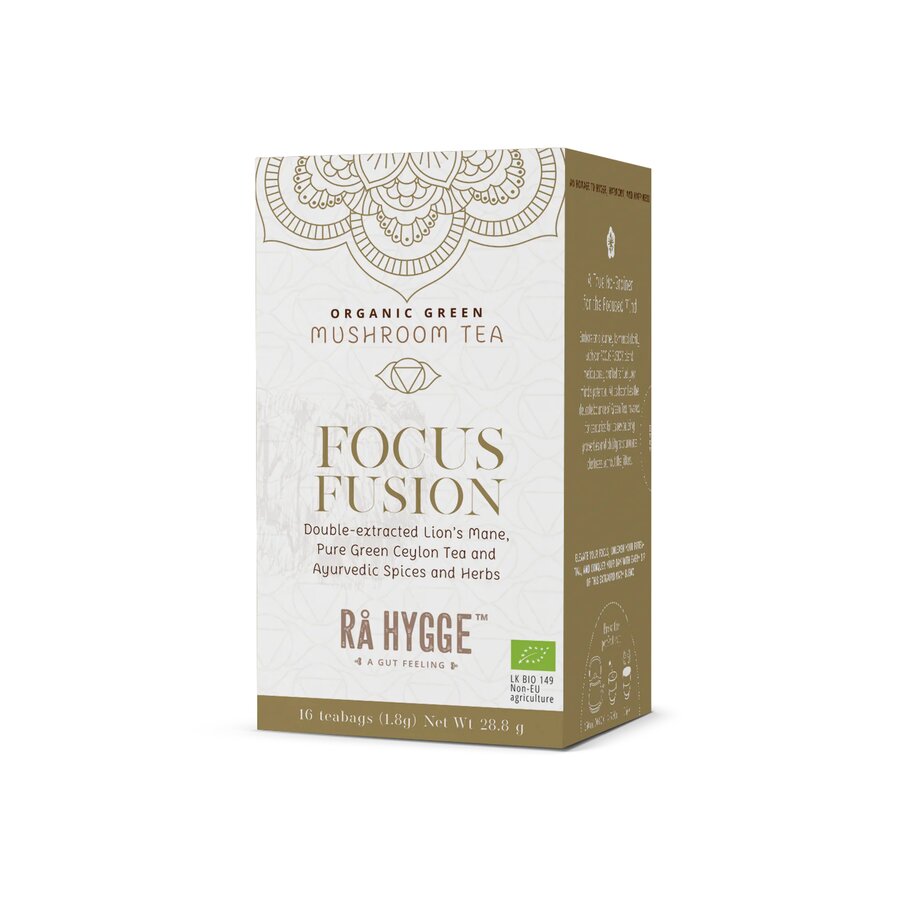 Rå hygge focus fusion lion's mane 16 poser 29 gr