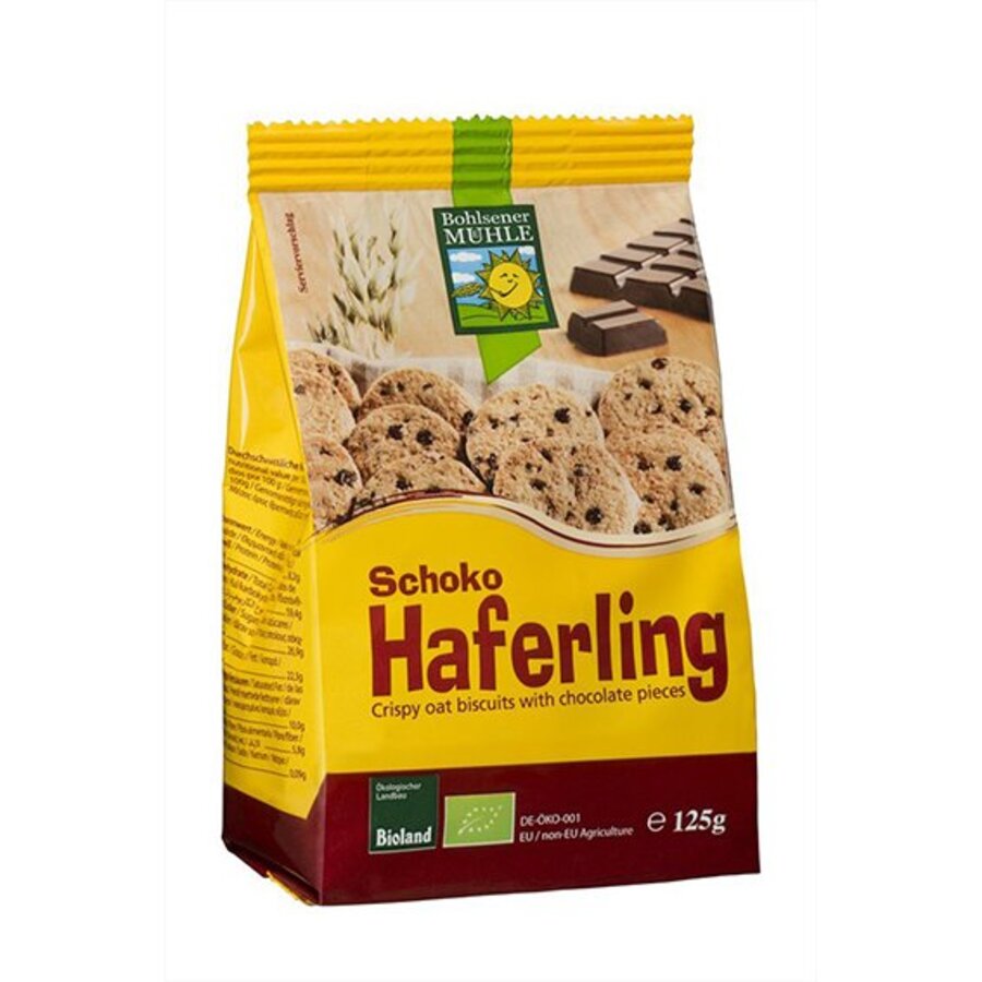 Bohlsener sprø havrekjeks sjokolade 125 gr