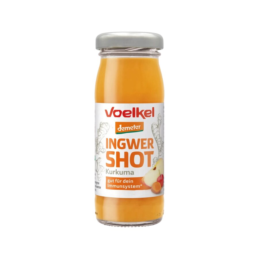 Voelkel ingefær & gurkemeie shot 95 ml