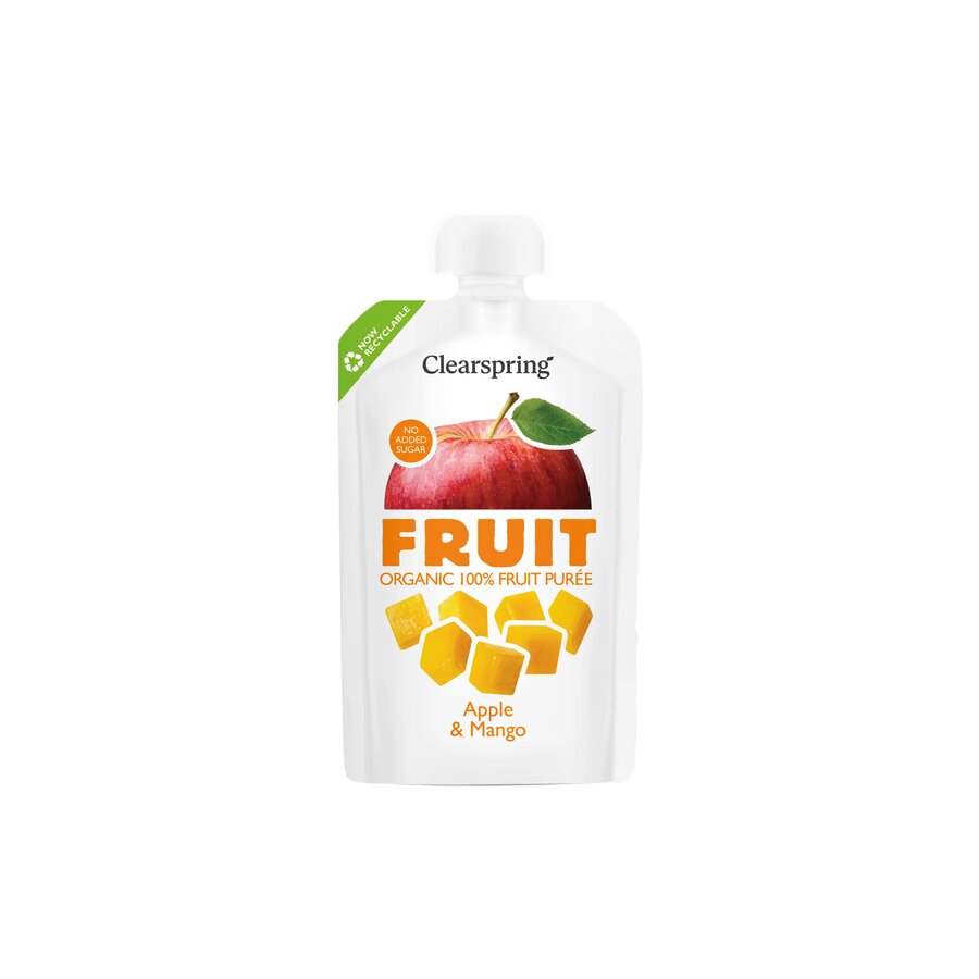 Clearspring fruktpuré eple & mango 100 g