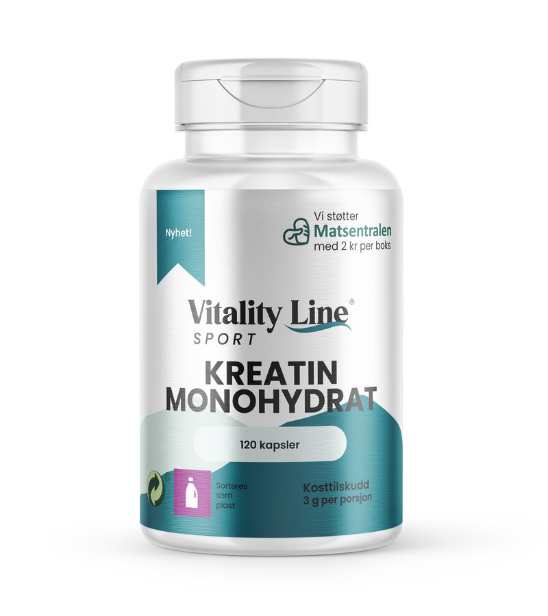 Vitality Line Sport Kreatin 120 kapsler
