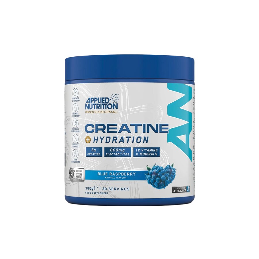 Applied Nutrition Kosttilskudd Kreatin + Hydration blå bringebær 360 g
