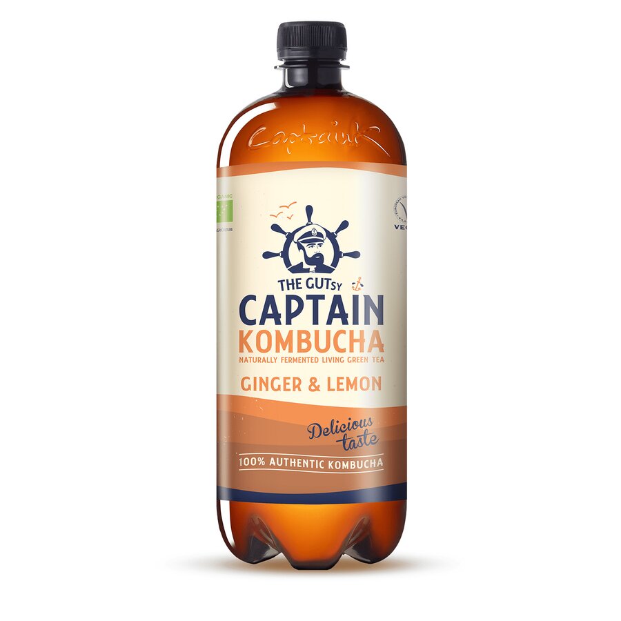 Captain Kombucha ginger lemon 1 L