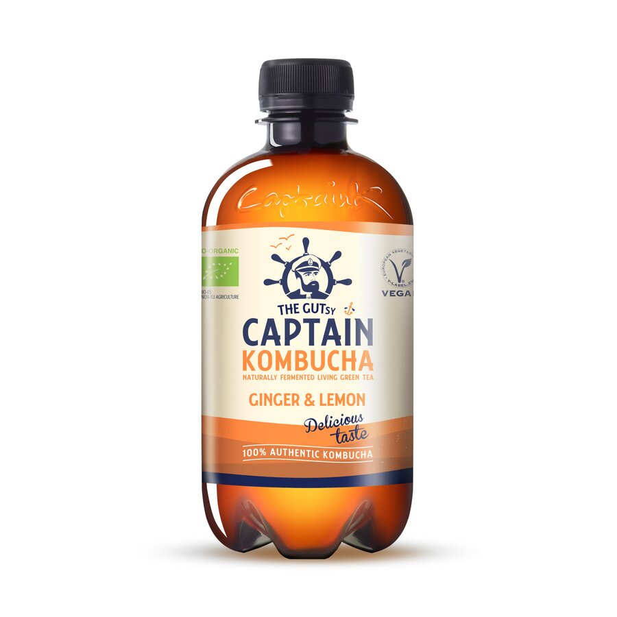 Captain Kombucha ginger lemon 400 ml
