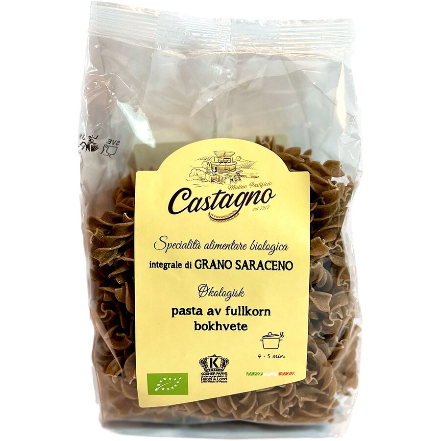 Castagno pastaskruer av fullkorn bokhvete 250 g