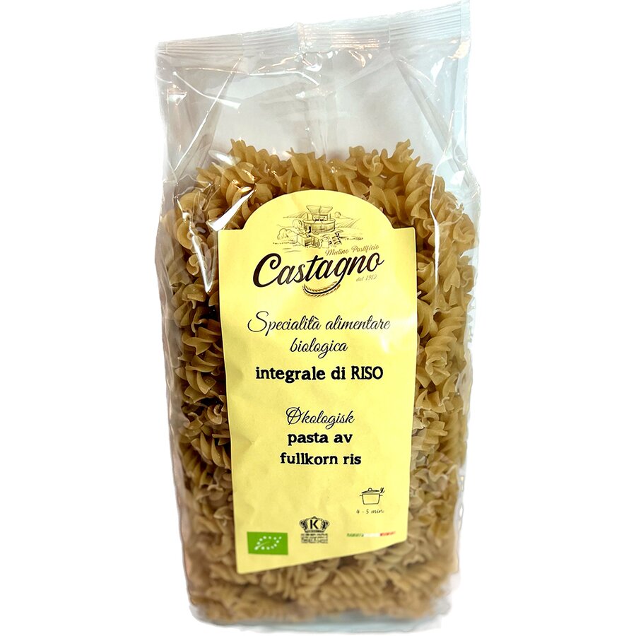 Castagno pastaskruer av fullkorn ris 500 g