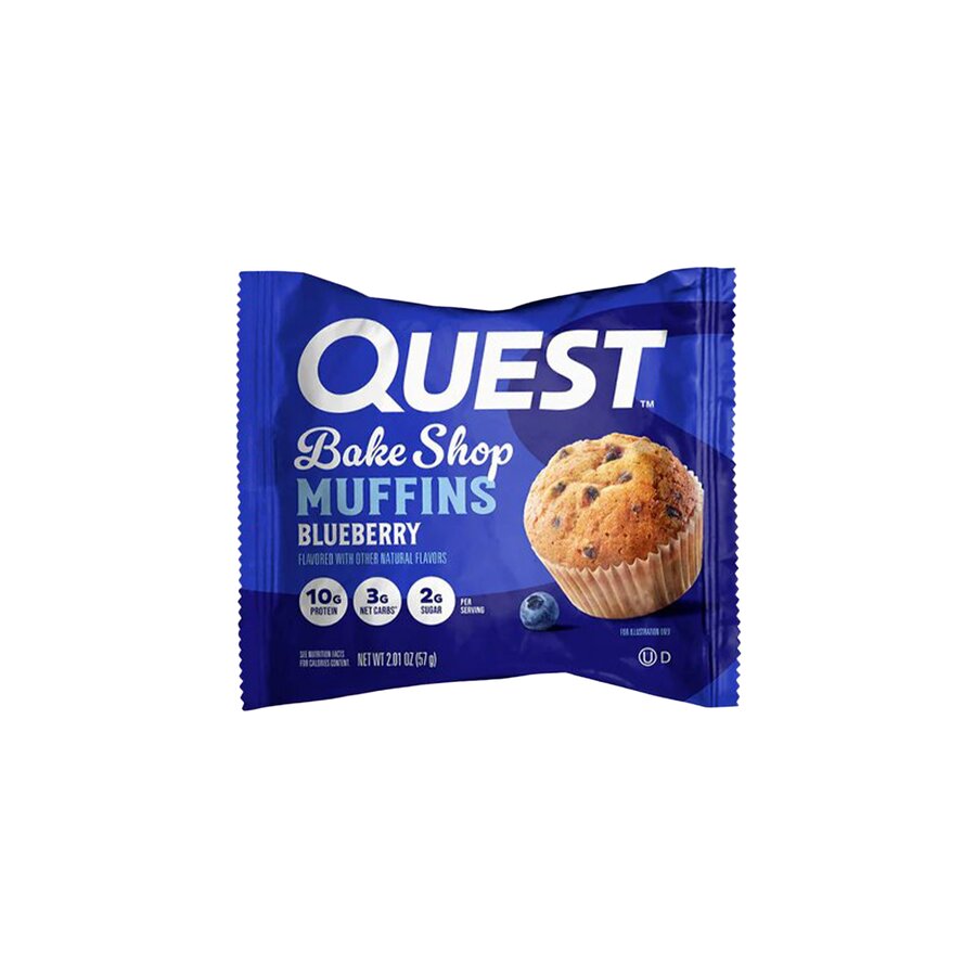 Quest Protein Bakeshop blåbærmuffins 57 g
