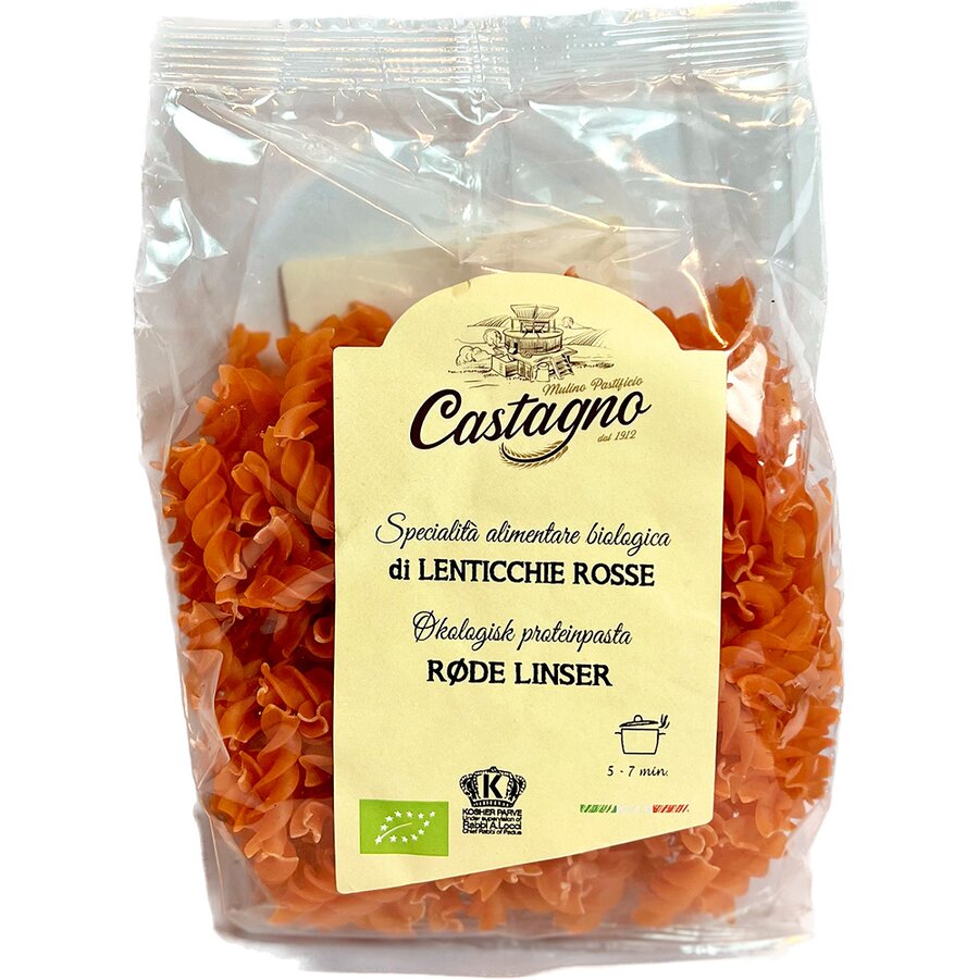 Castagno proteinpasta av røde linser 250 g