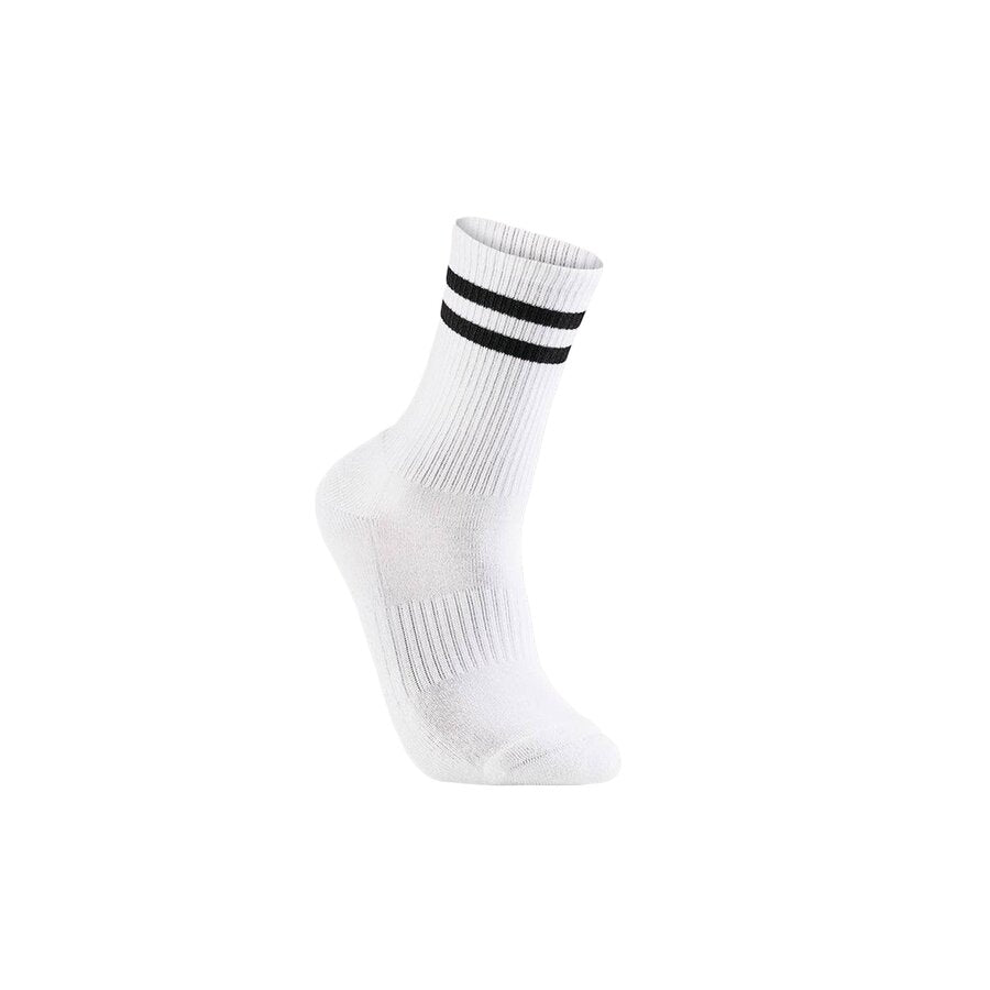 Bambusa tennissokker med sorte striper 3-par