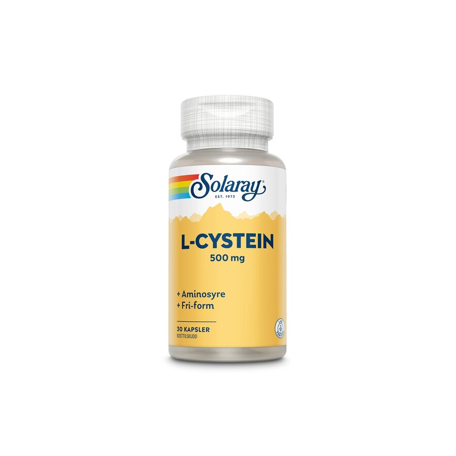 Solaray cystein 500 mg 30 kapsler