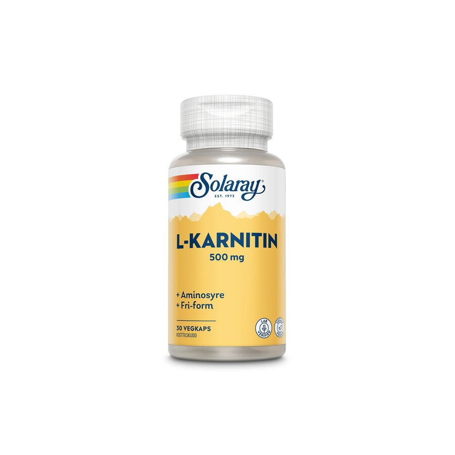 Solaray L-karnitin 500 mg 30 kapsler