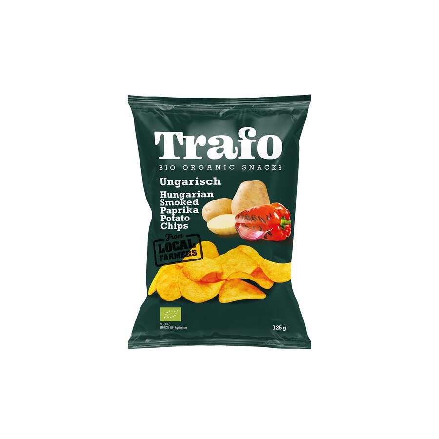 Trafo smoked paprika potato chips 125gr