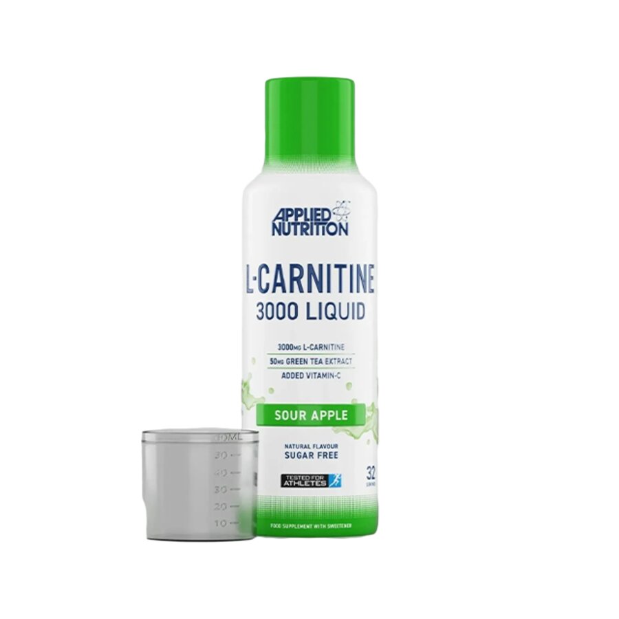 Applied Nutrition kosttilskudd liquid L-carnitine sour apple 480 ml