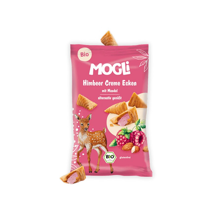 Mogli kjeks med bringebær & mandelkrem 30 g