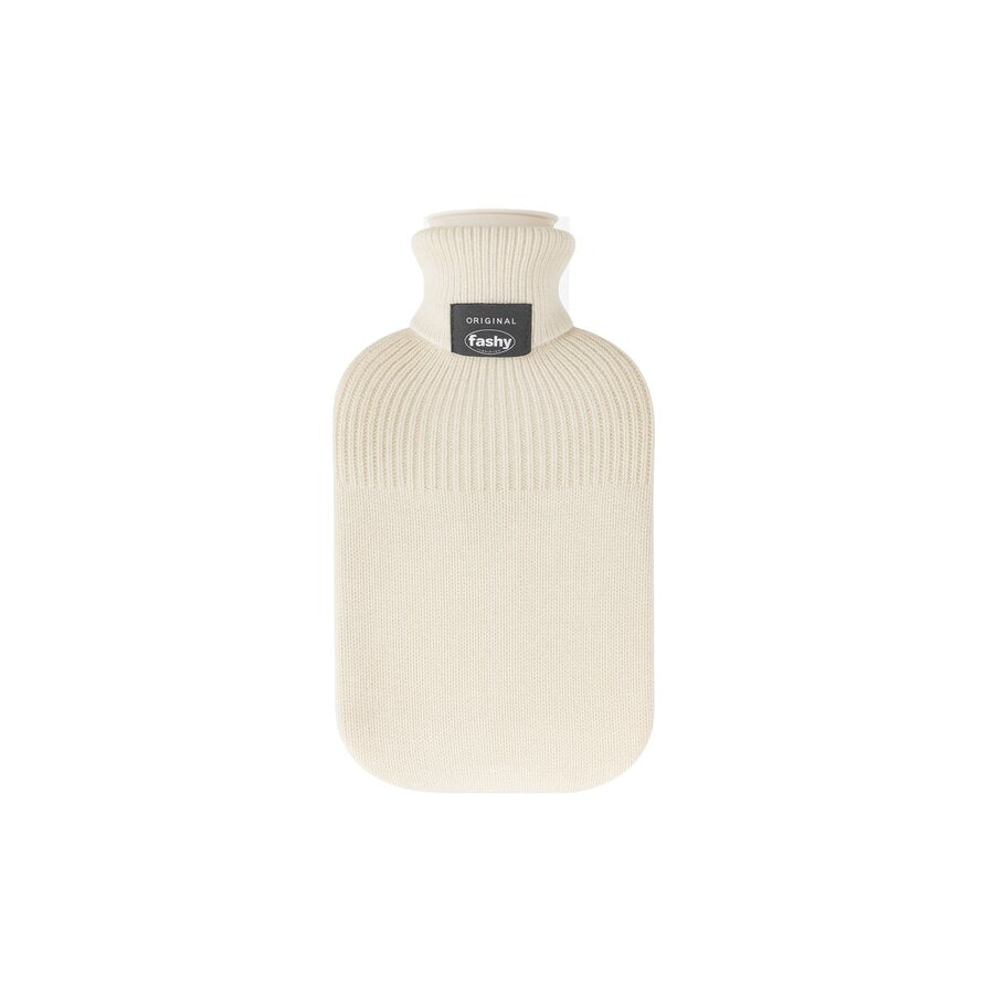 Fashy varmeflaske strikket beige 2 L