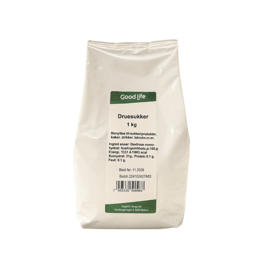 Goodlife druesukker 1 kg