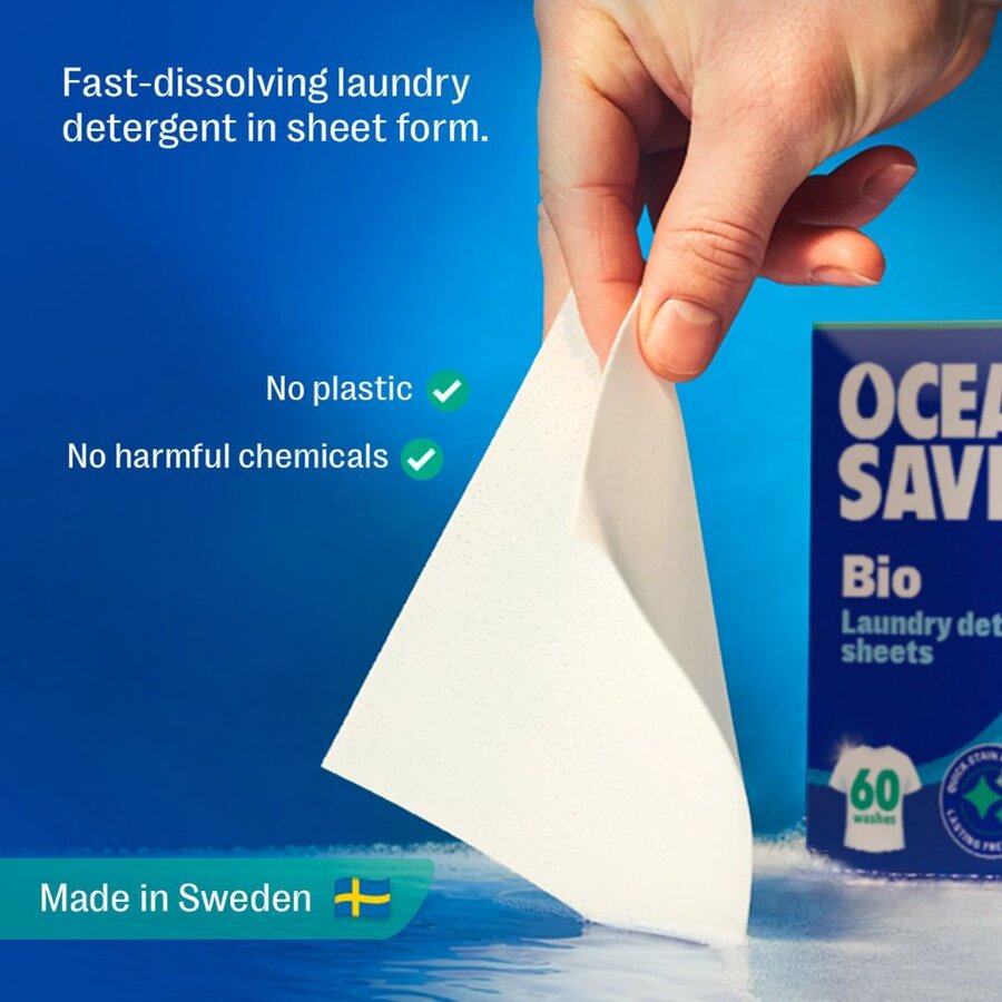 Oceansaver Bio vaskeark 30 stk