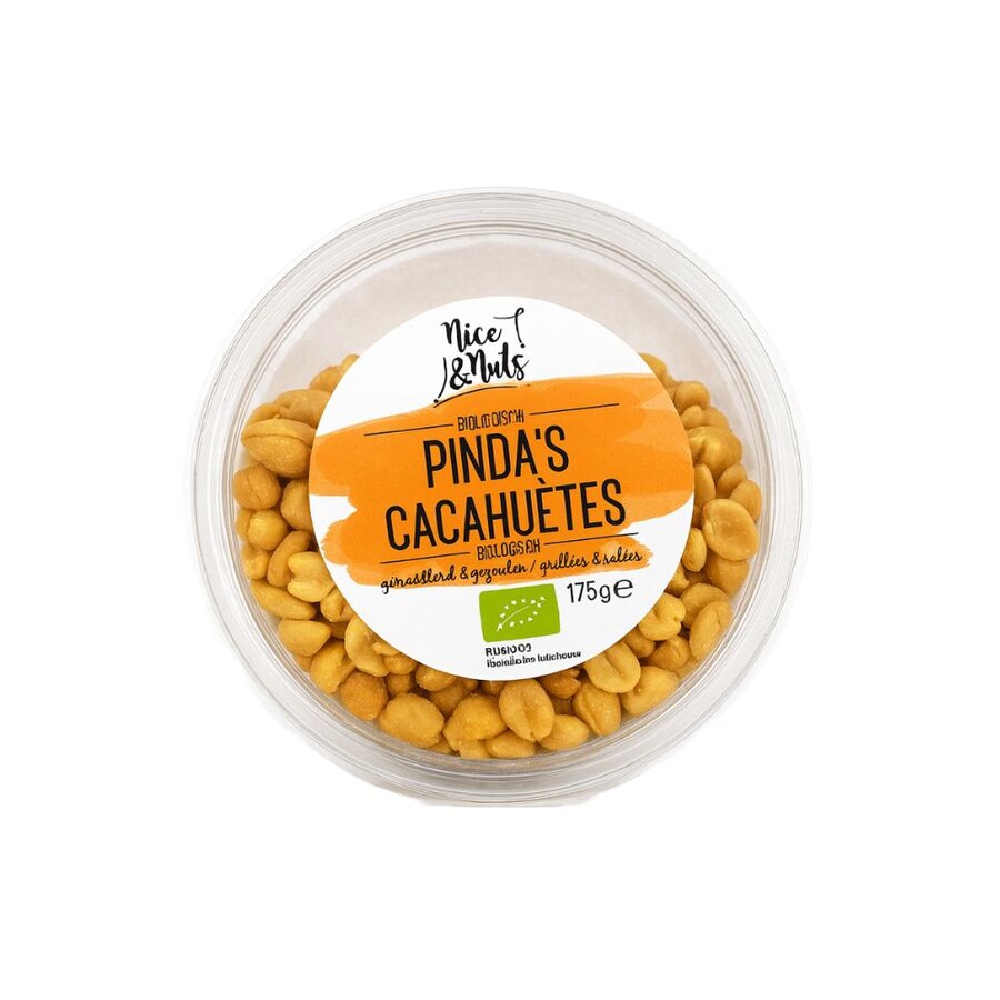 Nice & Nuts ristede og saltede peanøtter 175 g