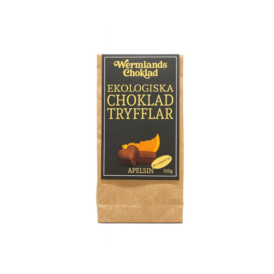 Wermlands sjokoladetrøfler appelsin 150 g