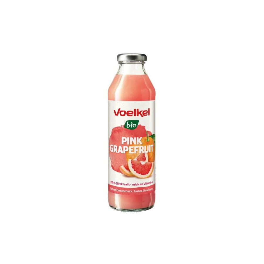 Voelkel pink grapefruitjuice 0,5 L