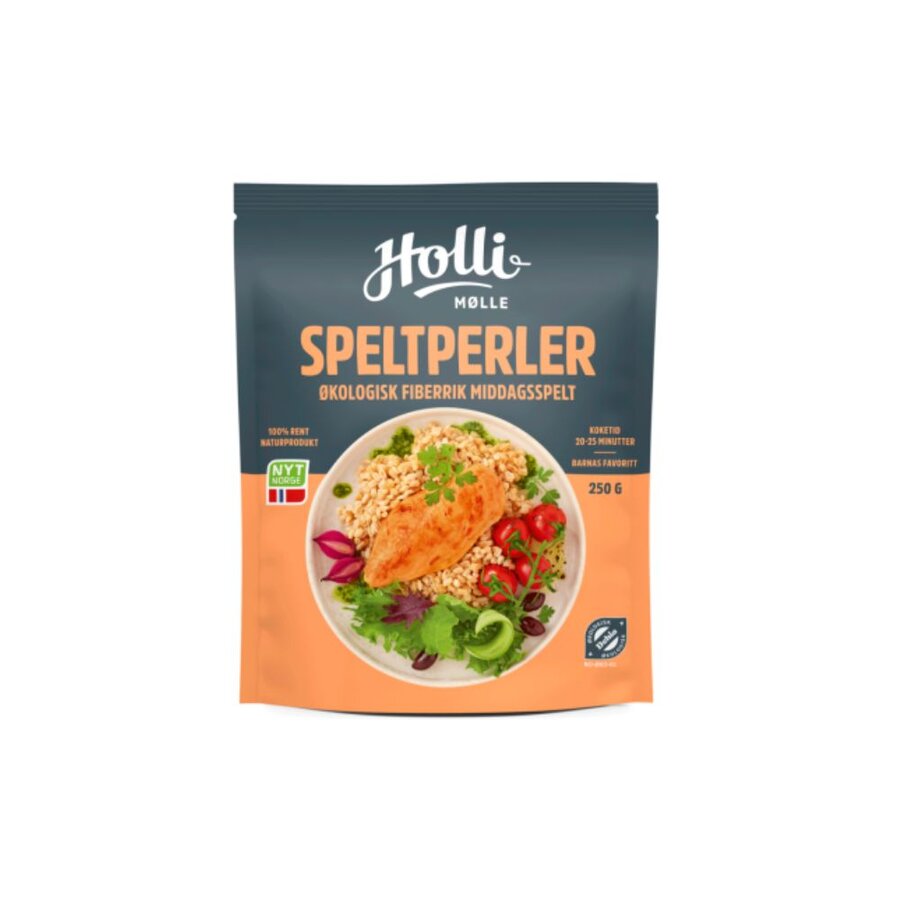 Holli Mølle økologisk speltperler 250 g