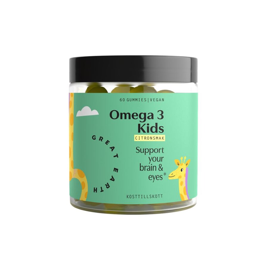 Great Earth omega 3 kids gummies 60 stk