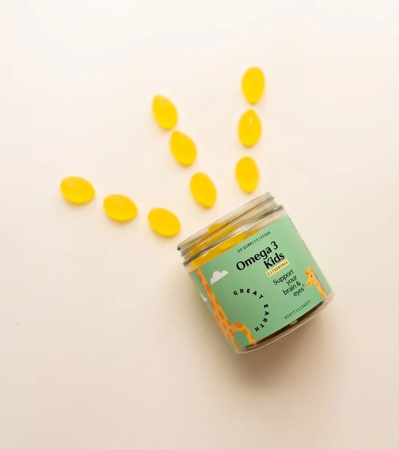 Great Earth omega 3 kids gummies 60 stk