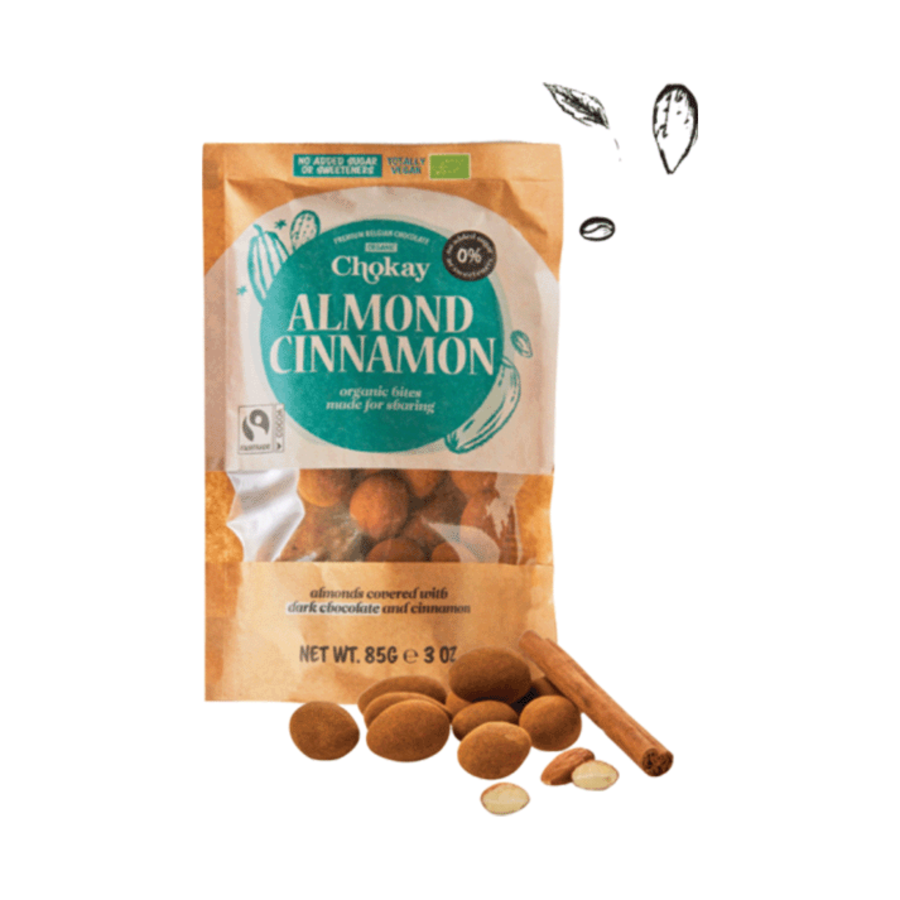 Chokay Mandler med Melkesjokolade og Kanel Øko 85gr