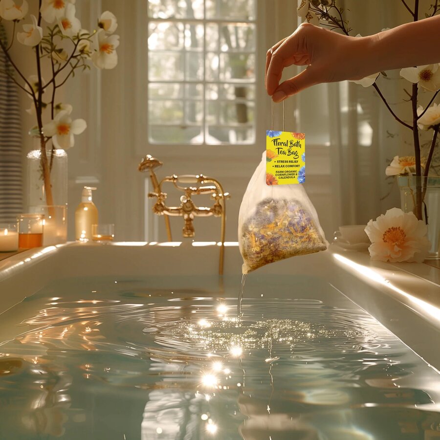 Organic Shop floral bath tea bag 3x50g