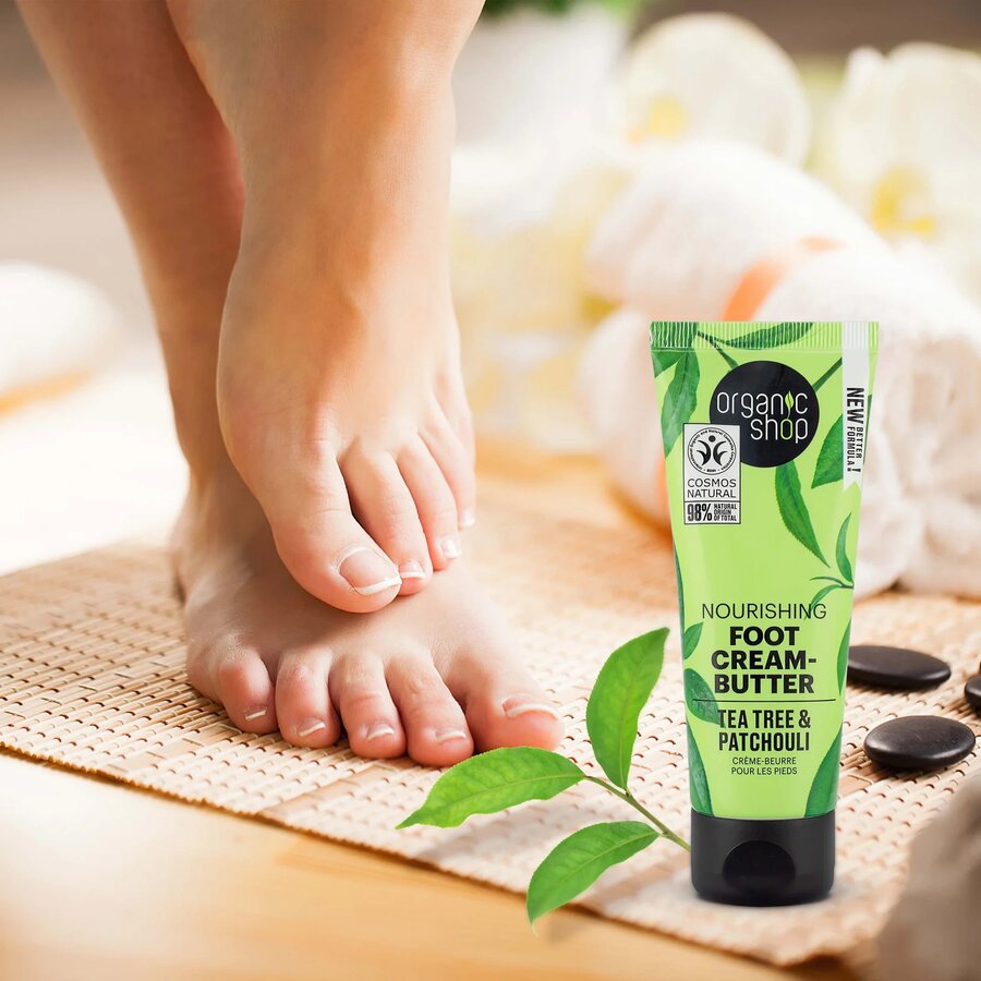Organic Shop foot cream butter tea tree patchouli 75 ml
