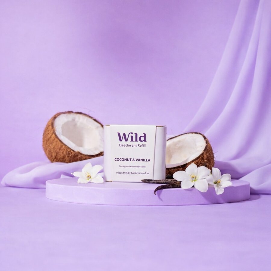 Wild deodorant coconut & vanilla refill 40 g