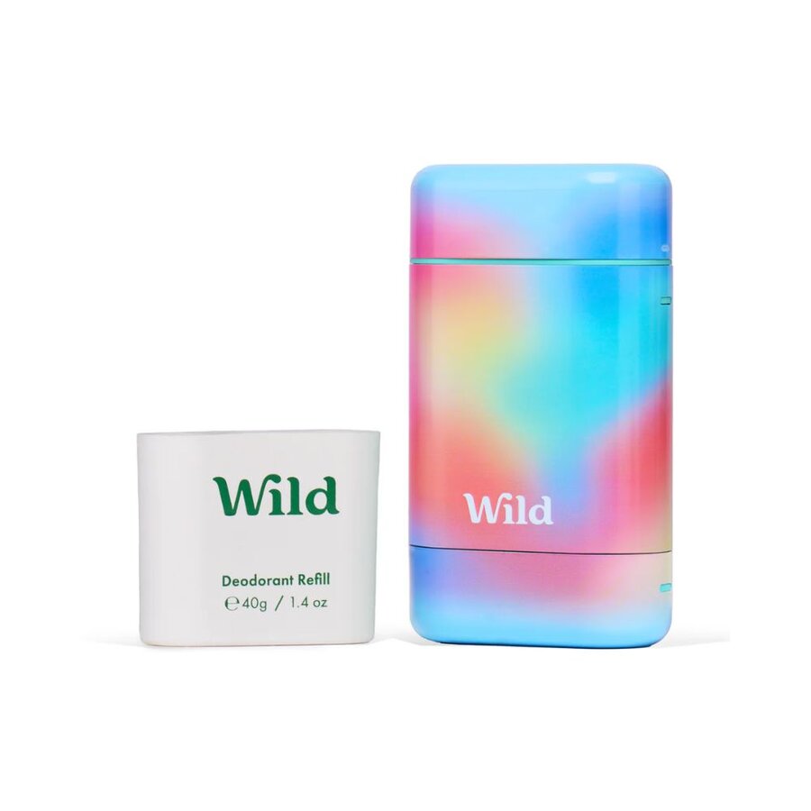 Wild deo starterpakke pink grapefruit & lime med etui + refill 40 g
