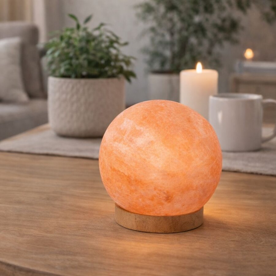 Goodlife himalayan salt lamp round