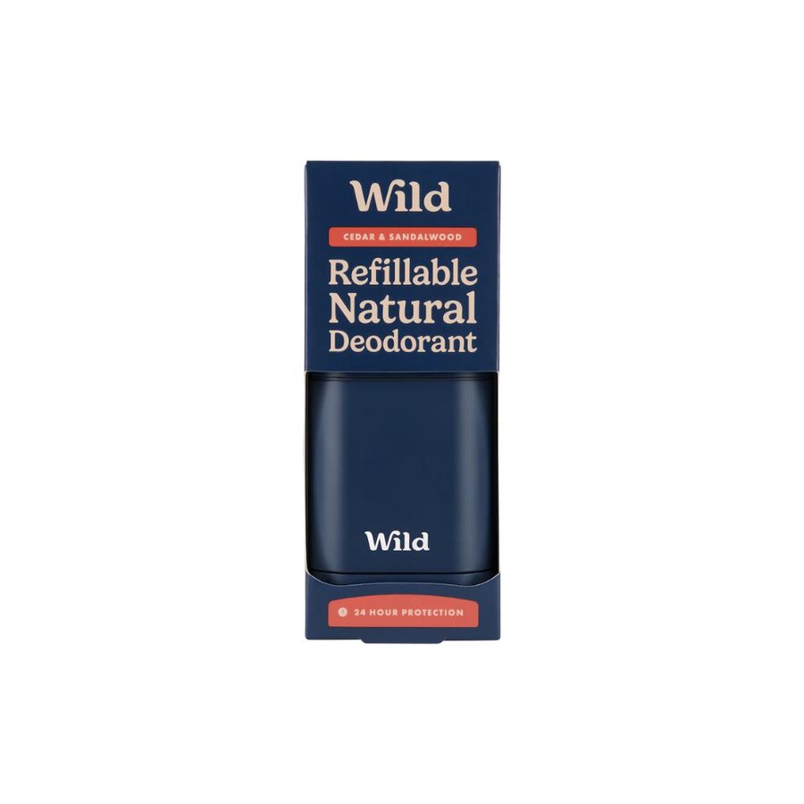 Wild deo starterpakke cedar & sandalwood etui + refill 40 g